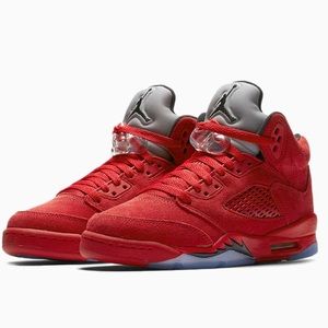 AIR JORDAN 5 RETRO BG 'RED SUEDE'